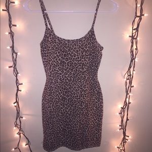 Cheeta Mini Cocktail Dress